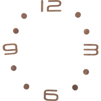 DIY Wall Clock Accessories Wooden Arabic Numbers Small Round Dots Farmhouse Retro Decoration Silent Quartz Kit