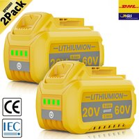 60V 9000mAh Ersatzakku für Dewalt DCB609, Li-Ionen-Akku DCB200 DCB205 DCB606 DCB206 DCB209 DCB182 für Elektrowerkzeuge