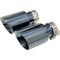 1pcs CARS attachment Exhaust pipe Stainless steel Titanium black tail-throat horn outlet large diameter 89mm 101mm 114mm size