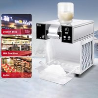 New 80 Kg/day Automatic Shaved Ice Machine for Beverage Commercial Snow Ice Cream Machine Snack Snowflake Ice Cream Machine