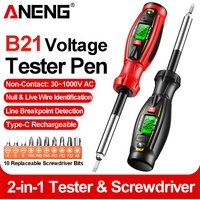 ANENG B21 Non Contact Voltage Tester Pen AC 30V -1000V Rechargeable Voltage NCV Wire Detector Breakpoint lookup Electrician Tool