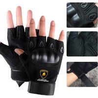 Outdoor Climbing Protection Motorcycle Tactical Men's Half Finger Gloves For Lamborghini Urus HuracanAventadorPremiumAccessories