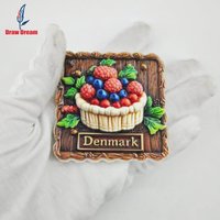 1Pc Danish Fridge Magnet, World Travel Souvenir Collectible, Suitable for Home and Office Decoration, Personalized Exclusive Travel Souvenir Magnetic Fridge Magnet, Home Decoration, Kitchen, Room,