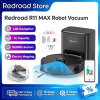 R11-Max Roboter-Staubsauger 38.000Pa Intelligente LDS-Navigation Selbstentleerungsstation APP-Steuerung Bodenreinigung Teppichreinigung Redroad