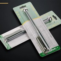 Multifunctional Telescopic Hollow Drum Hammer Self-Defense Safety Hammer Durable Metal Thickened Inspection Rod for Room Test