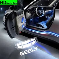 2X Wireless Led Car Door Welcome Laser Projector Logo Ghost Shadow Light For Geely Boyue EC718 RV X7 Atlas NL3 X70 GL GS 7 EC715