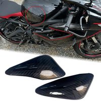 For Triumph Daytona 675 Tank Corner Protection Slip Fast Fuel Pad Sticker Carbon Fiber Motorbike Accessories 675R 2007-2011 2012