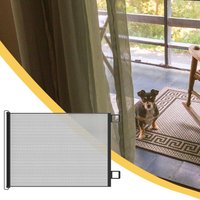 Baby Gate for Stairs Indoor Retractable Stair Barrier 80cm High Childproof No Drilling Gate for Kitten Puppy House Yard
