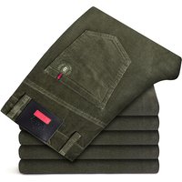 High Quality Corduroy Fabric Men's Business Casual Trousers Autumn Winter Style Small Straight Slim Versatile Cargo Pants