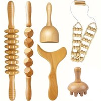 1Pcs Wooden Therapy Massage Sets Pain Relief Massager Roller Anti CorporalAnti Cellulite Body Slimmling Gua Sha Back Massager