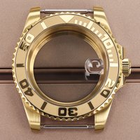 40mm Silber Gold Uhrengehäuse Ersatzteile für Submariner GMT NH35 NH36 NH34 NH38 4R36 Miyota8215 Eta 2824 Uhrwerk Saphirglas
