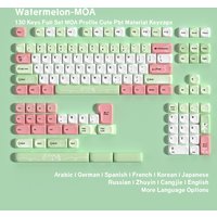 Watermelon MOA Profile PBT Keycaps Mechanical Keyboard Keycap ISO 7U Korean Spanish French German UK Abnt2 Russian Key Caps