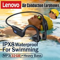 Lenovo Bone Conduction Wireless Earphone Sport Swimming Bluetooth Compatible Headphone Hand-free With Mic For Sports Running