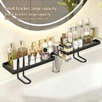 1pcs Vertical wrought iron faucet storage rack, washbasin storage rack, bathroom sink, toiletries and cosmetics storage rack