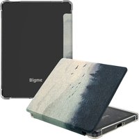 Transparent TPU Back Case for 6'' Bigme B6 Color/Bigme B6 Ultra-Thin Auto Sleep/Wake Cover - Thickened Corners, Magnetic Closure