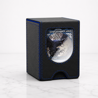 MTG Commander Deck Box,Magnetic PU leather storage box holding over 100 double-sleeved cards; suitable for TCG, PTCG, CCG cards