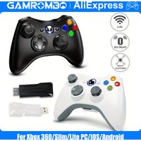 For Xbox 360/Slim/PC Gamepads 2.4G Wireless Game Controller Dual Vibration Linear Triggers 3D Joystick Gaming Remote Controllers
