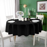 Black Plastic Tablecloth for Rectangle Table Disposable Black Party Tablecover for Birthday Wedding Baby Shower Party Decoration