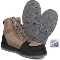 Men's Fishing Wading Boots Felt Sole Lightweight Anti-Slip Hunting Felt Bottom Waders Shoes With Metal Wading Studs