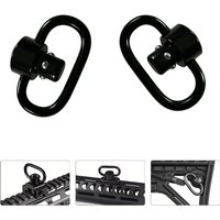 2Pcs QD Sling Swivel QD Release Sling Mount Loop, Heavy Duty Metal QD Button Sling Adapter for Outdoor Sports Tactical Accessory