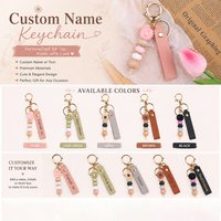Custom Text flowers Keychain Personalized Name Key Ring Pendant Gift Laser Engraving Wedding Favors Customized Name Key Chain