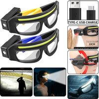 New XTE Multifunctional Glasses Light with Type-C Charging, Warning Headlamp, Compact and Portable, Touch-sensitive Headlamp