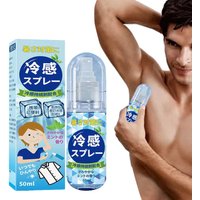 100ml Summer Cooling Spray Portable Ice Feeling Clothing Training Relief Long-lasting Hydrating Cool Spray For Face& Body
