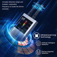 NEW RF Signal Detector Wifi Hidden Camera Finder Anti-Spy Listen Sweeper Cell Phone Bugs Wireless Listening Device GPS Tracker
