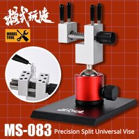 MSWZ MS-083 Precision Split Type 360° Rotating Universal Vise Clamp Hobby Tool for Gundam Military Model Painting Assembly DIY