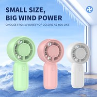 Handheld Small Fan, Mini Desktop Electric Fan, Portable USB Charging, Cooling Gadget for Student Dormitories, Three-Speed Wind Speed for Rapid Cooling, Suitable for Home, Office, and Travel