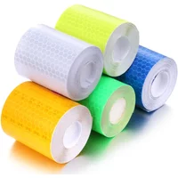 AliExpress 5cm*3M Reflective Car Stickers Outdoor Waterproof Warning Tapes White Red Fluorescent Yellow Reflectors Safety Strip For Bicycle
