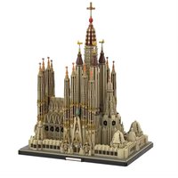 Moc building blocks Barcelona Sagrada Familia Catholic Church creative landmark building building blocks toys