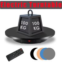 Heavy-Duty 100kg Electric Rotating Display Stand With Remote, 360° Adjustable Speed & Angle for Live Sales/Photography Turntable