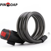 Bike Cable Lock With Keys High Security Anti-Theft Shear-Resistant Universal Motorcycle Scooter Chain Lock Bicycle Accessories