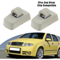Pack of 2 Sun Visor Interior Clip Fit For VW Transporter T4 T5 T5.1 T6 3B0857563
