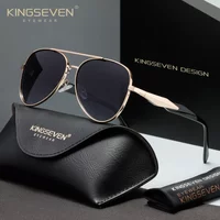 KINGSEVEN Classical Driving Sunglasses Men Women UV400 Polarized Anti-glare Fashion Glasses Casual Pilot Large Eyewear