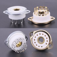 13Pins Ceramic Tube Socket For Nixie GN4,B5092,B13B,ZM1020 Vacuum Tube DIY HIFI Audio Amplifier Chassis Mount