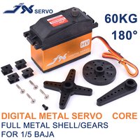 RC Servo JX RC Servo PDI-HV2060MG 60KG High Torque 180° Digital Servo For 1/5 Baja RC Car