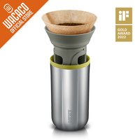 WACACO-Cafetière goutte à goutte portable en acier inoxydable, avec filtre en papier 10 cônes