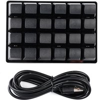 Mini Black 24 Keys Custom Mechanical Keyboard 16 Keys Programmable Gaming Keyboard Sayo Device Shortcut Keypad for Office