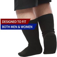 Unisex Anti-Slip Oversized Extra Wide Diabetic Socks Bariatric Gripper Socks with Good Elasticity for Swollen Feet Women's Men's