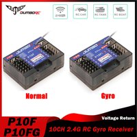 DUMBORC P10F P10FG 10CH 2.4G Receiver Gyro Voltage Return for X10P-350 DDF-350 Transmitter Remote Control RC Car Boat Tank Model