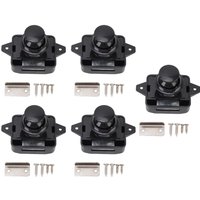 5Pcs Cabinet Door Push Button Latch Zinc Alloy Exquisite Cupboard Door Knob Latch Lock for RV Motorhome