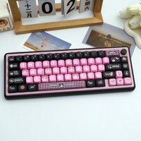 128 Keys Kuromi PBT Keycaps Dye-Sub MOA Profile MX Switch for 61/64/68/87/96/104/108 Keyboard