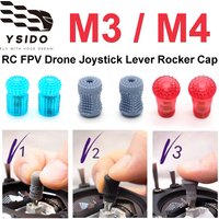 M3 / M4 Drone Joystick Lever Rocker Cap Gimbal Stick Ends V3/V2/V1 Height Adjustable for Radiomaster GX12 TX12 TX16S DJI Boxer