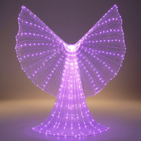 LED Wings Adult Luminescent Color Cloak Belly Dance Stage Performance Party Dancing Costume Prop