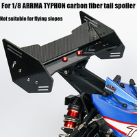1pcs Carbon Fiber Tail Wing for 1/8 ARRMA TYPHON RC Truck RC Car