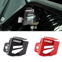 Fit For Ducati Scrambler 800 1100 797 400 Motorcycle CNC Aluminum Rear Brake Fluid Reservoir Guard Cover Tank Oil Cup Protecto