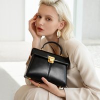 ITAMOOD Handtasche aus echtem Leder mit Schal | Luxuriöse Designer-Trendtasche Einfarbige Pendler-Tasche | Taschen für Frauen als Geschenk