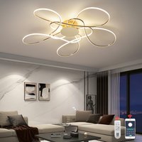 Chrome/Gold Plated Modern LED Chandelier for Living Room Lamp Bedroom Ceiling Chandeliers AC 90-260V Home Deco Light Fixture